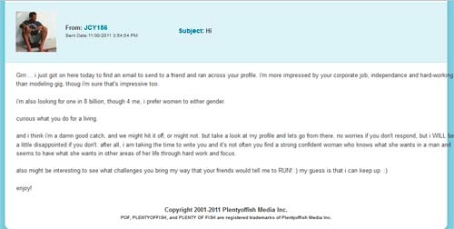 sample dating site email
